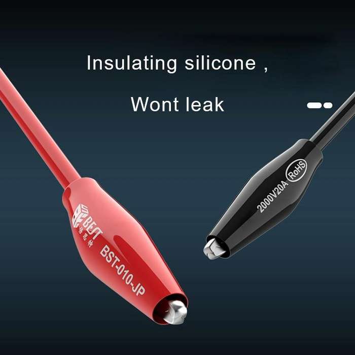 BEST BST-010-JP 2000V 20A Superconducting Alligator Clip Test Lead