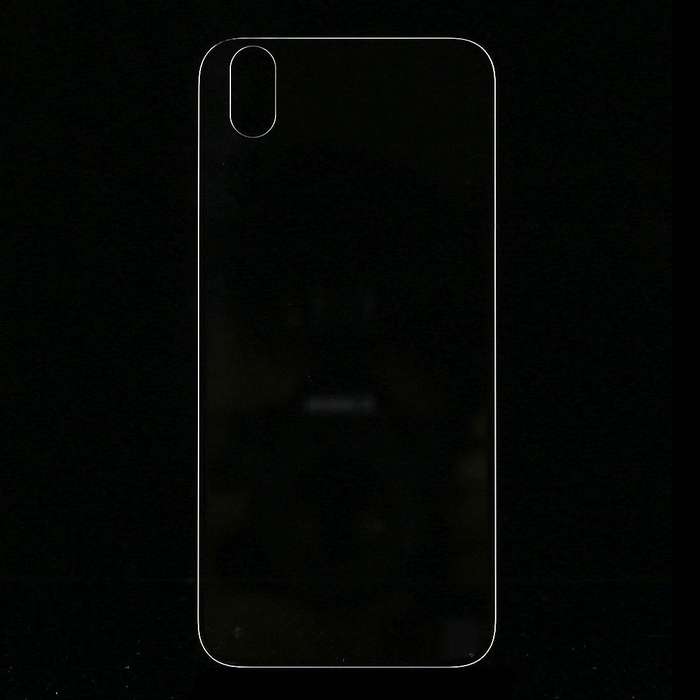 Glass Battery Back Cover for iPhone X(Transparent)