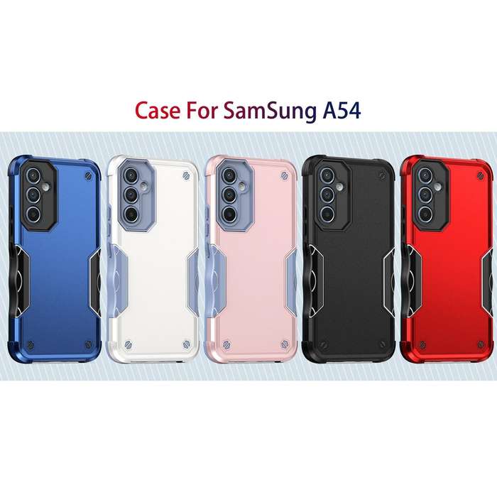 For Samsung Galaxy A54 5G Non-slip Shockproof Armor Phone Case(Pink)