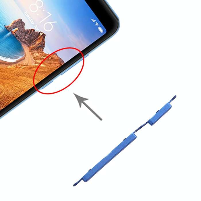 Side Keys for Xiaomi Redmi 7A(Blue)