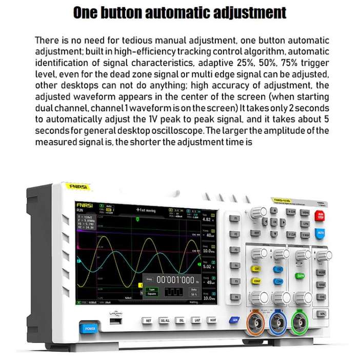 FNIRSI 1014D +P4100 Probe 2 in 1 Dual-channel 100M Bandwidth Digital Oscilloscope 1GS Sampling Si...