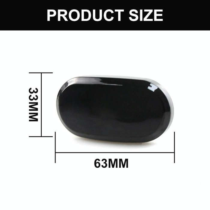2pcs For Suzuki Jimny JB64W 2018/07- Car Dynamic LED Fender Side Light (Transparent Black)