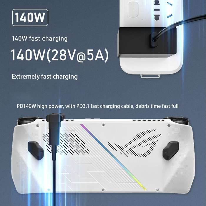 For ASUS ROG Ally /Switch 20Gbps Data Adapter 8K 60Hz 140W USB-C/Type-C Fast Charge Converter(U S...