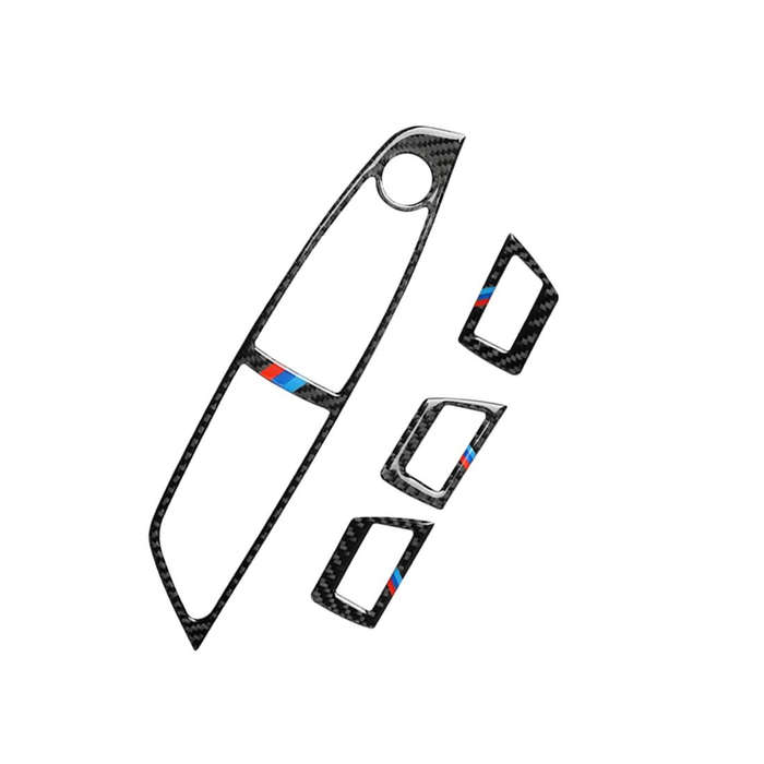 Three Color Carbon Fiber Car Right Driving Lifting Panel Decorative Sticker for BMW 5 Series F10 ...