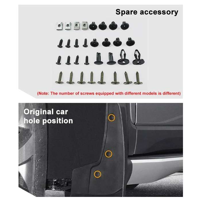 For Suzuki Jimny 2019-2023 4pcs/Set Car Auto Soft Plastic Splash Flaps Fender Guard