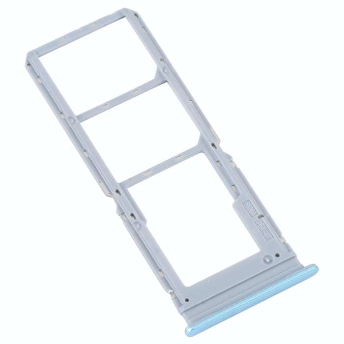 For vivo Y16 SIM Card Tray + SIM Card Tray + Micro SD Card Tray (Blue)