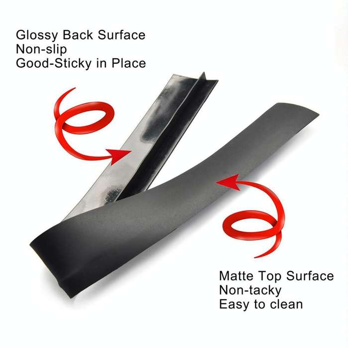 2 PCS 25 inches Gas Stove Slit Strip Antifouling Dustproof Waterproof Kitchen Sealing Strip(Black)