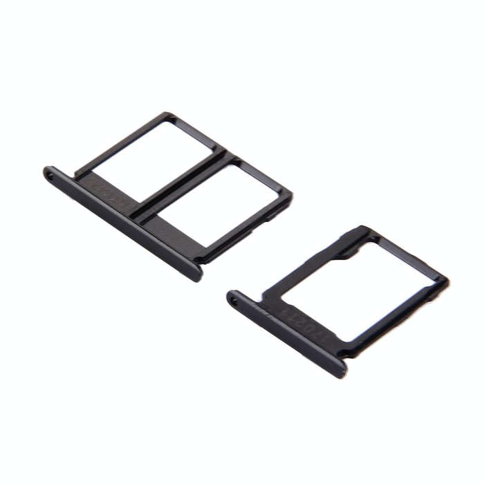 For Galaxy C9 Pro / C9000 SIM Card Tray + Micro SD Card Tray (Black)
