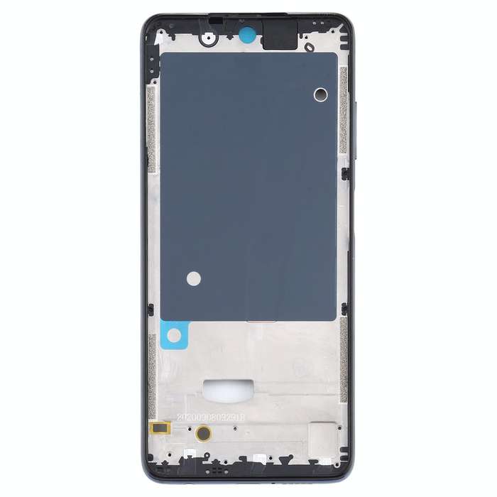 Front Housing LCD Frame Bezel Plate for Xiaomi Poco X3 / Poco X3 NFC M2007J20CG / M2007J20CT(Black)