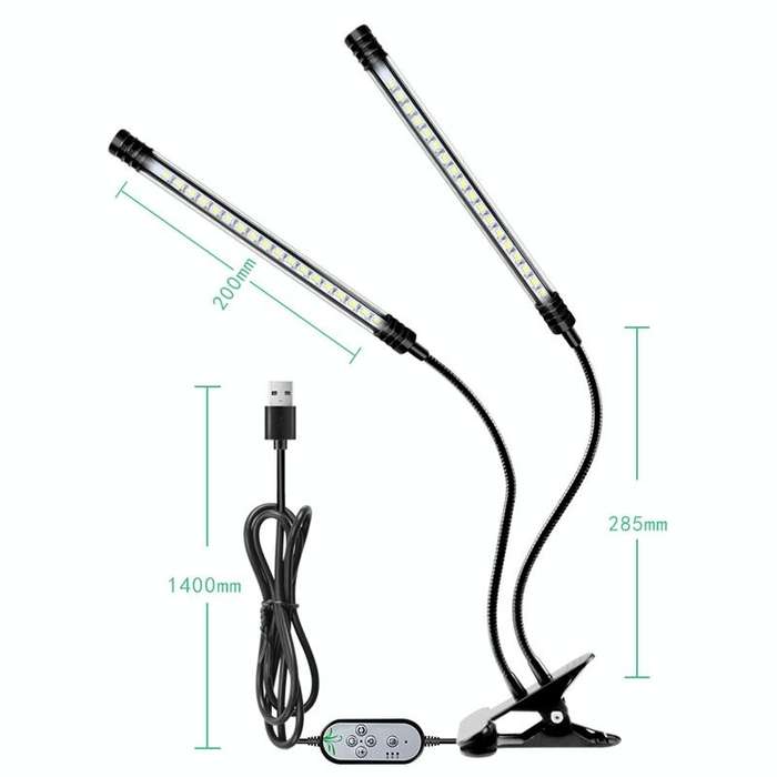 LED Plant Lamp Full Spectroscopy Natural White Remote Control Dimming Plant Growth Lamp, Power: 9...