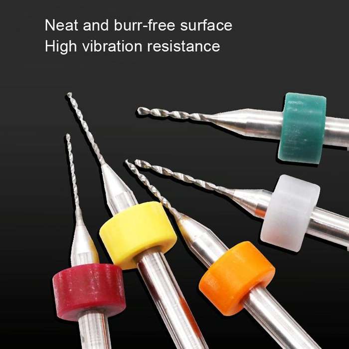 10 In 1 PCB Tungsten Steel Drill Bits Carving Miniature Drill Bits, Size: 1.5-2.4mm
