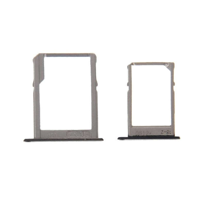 For Galaxy A3 / A300 & A5 / A500 & A7 / A700 SIM Card Tray & Micro SD Card Tray (Black)