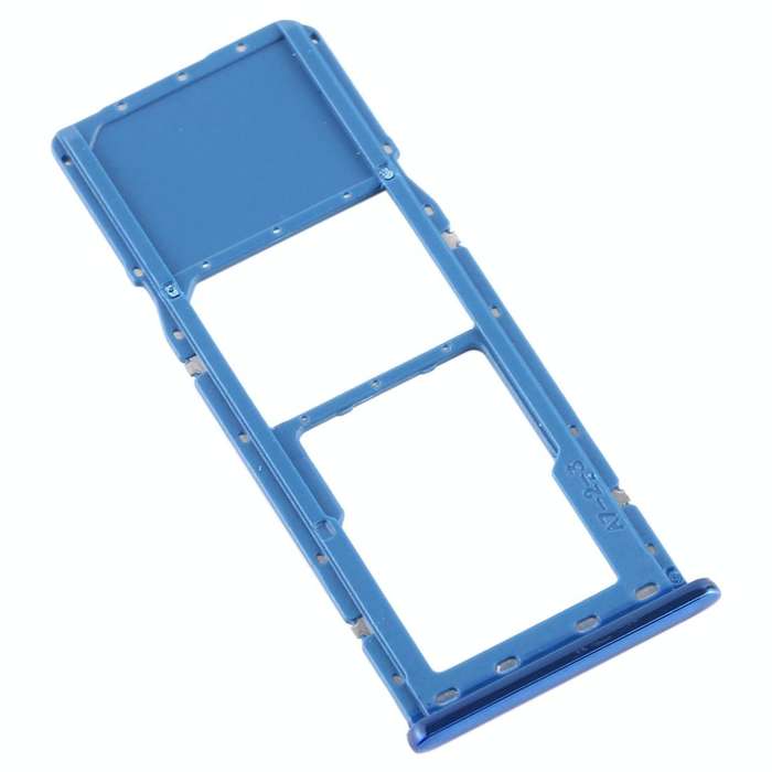 For Galaxy A7 (2018) / A750F SIM Card Tray + Micro SD Card Tray (Blue)