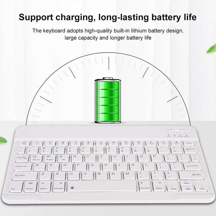 YS-001 7-8 inch Tablet Phones Universal Mini Wireless Bluetooth Keyboard, Style:with Bluetooth Mo...