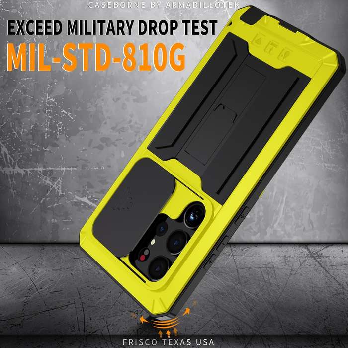 For Samsung Galaxy S23 Ultra 5G R-JUST Sliding Camera Design Life Waterproof Dustproof Shockproof...