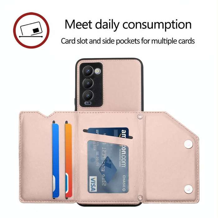 For Tecno Camon 18 Skin Feel PU + TPU + PC Phone Case(Rose Gold)