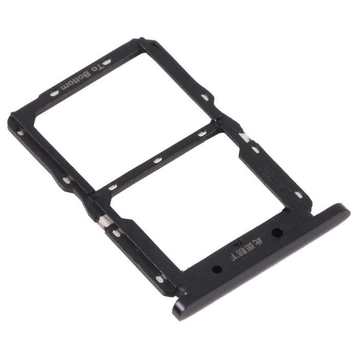 SIM Card Tray + NM Card Tray for Huawei Nova 5 Pro (Black)