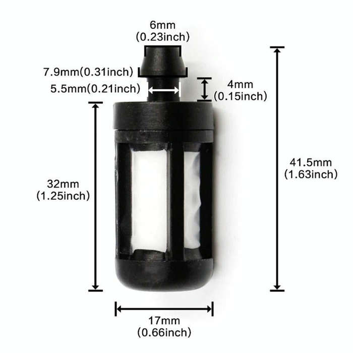 10 PCS Lawn Mower Fuel Filter for Stihl FS38 FS46 FS55 FS55R FS55RC