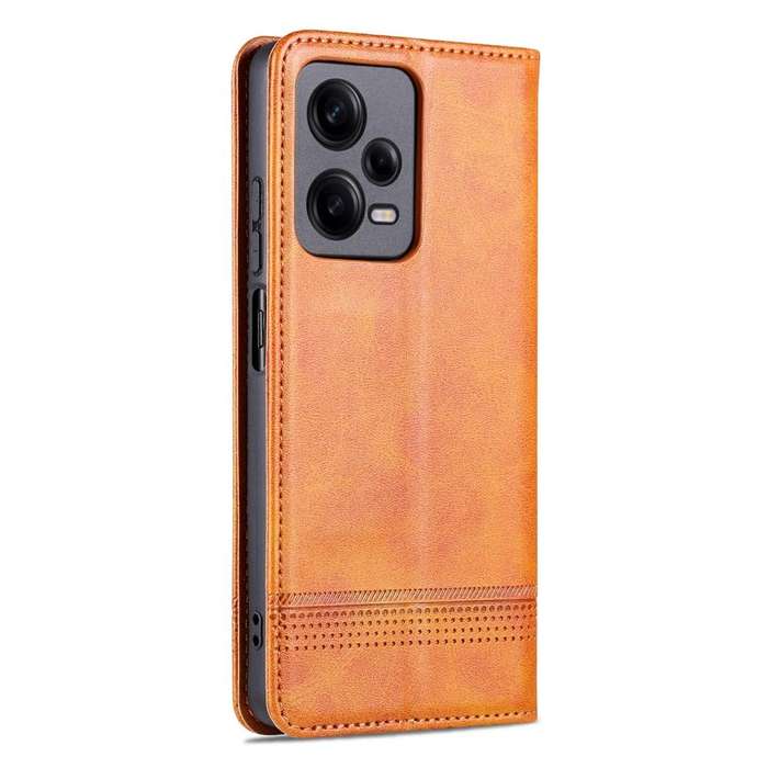 For Xiaomi Redmi Note 12 Pro 5G China / Note 12 Pro 5G+ China AZNS Magnetic Calf Texture Flip Lea...