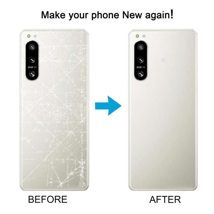 For Sony Xperia 5 IV Original Battery Back Cover with Camera Lens Cover(White)