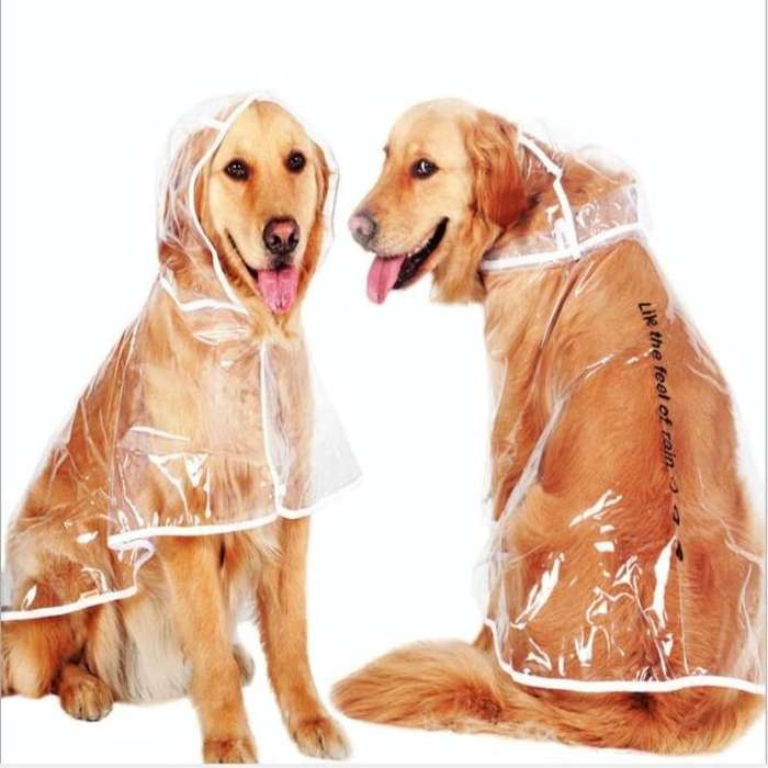 Waterproof Transparent Raincoat Clothing for Pet Dog, Size:M(Green)