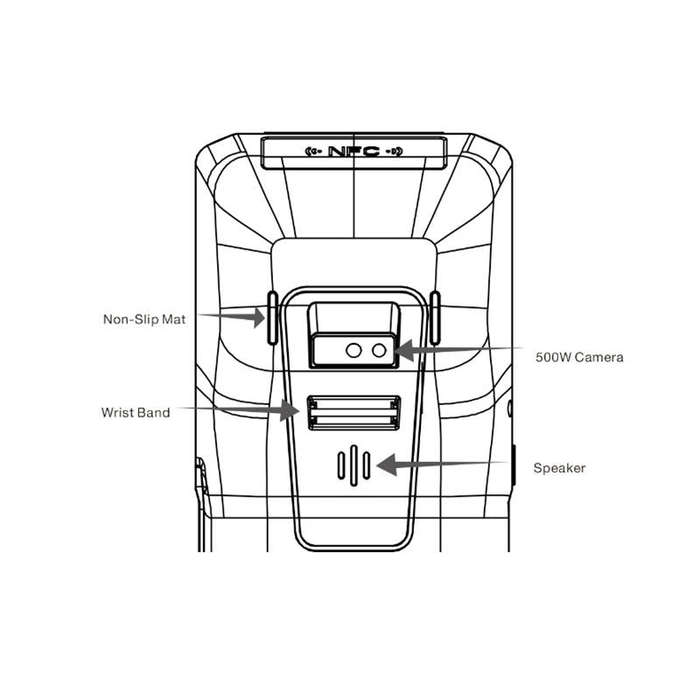 POS-6100 5.5 inch Handheld Android Smart Scan Code Cash Register Thermal Printing Machine PDA Ter...