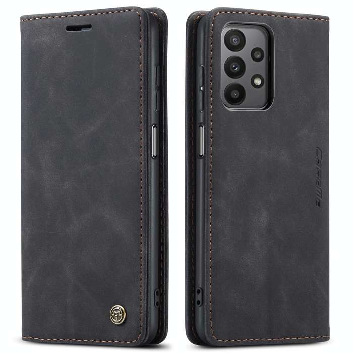For Samsung Galaxy A23 CaseMe 013 Multifunctional Horizontal Flip Leather Phone Case(Black)