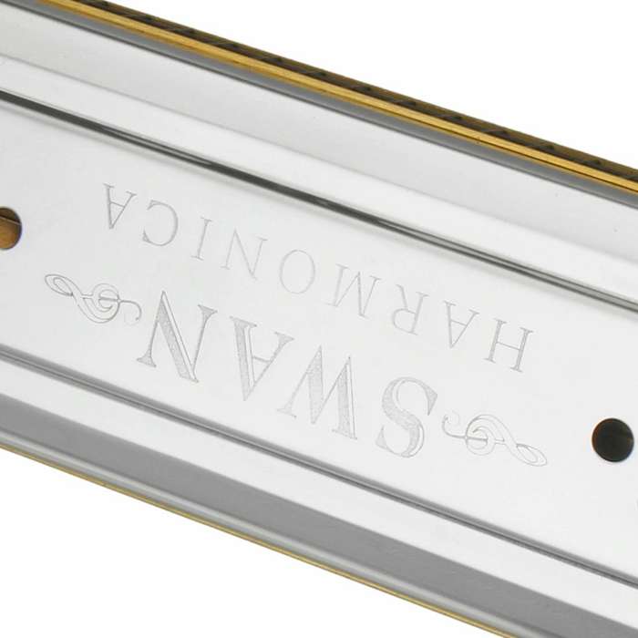 Swan SW24-12A 24-holes Double-sided Harmonica Beginner Polyphony Box Adult Children Beginners Per...