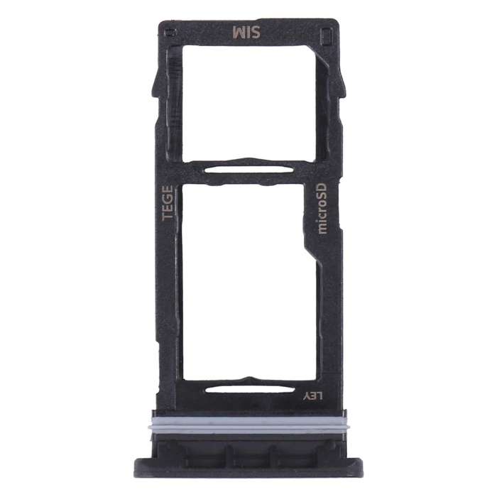 For Samsung Galaxy Tab Active3 8.0 SM-T570/T575 Original SIM Card Tray + Micro SD Card Tray (Black)