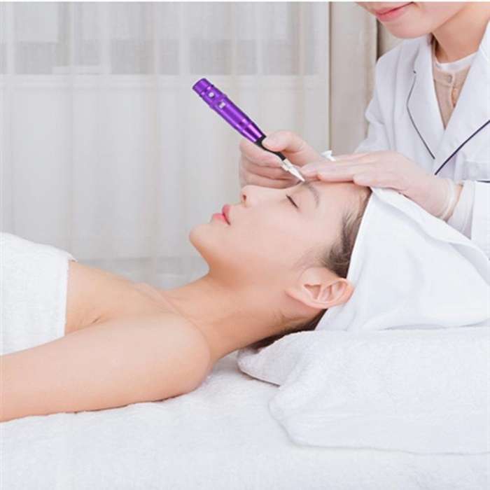 Semi-Permanent Tattoo Pen Apprentice Bleaching Lip Tattoo Eyebrow Instrument(Blue)