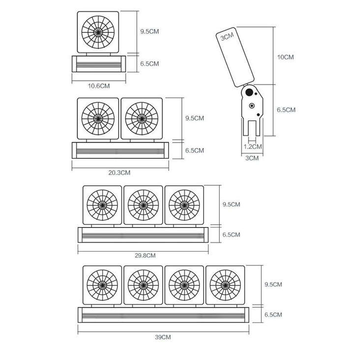 Fish Tank Cooling Fan Cooling Silent Aquarium Fan, Specification: 2 Head EU Plug