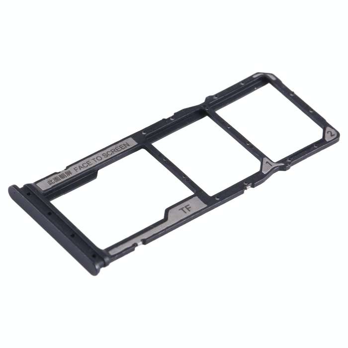 For Xiaomi Poco C65 SIM Card Tray + SIM Card Tray + Micro SD Card Tray (Black)
