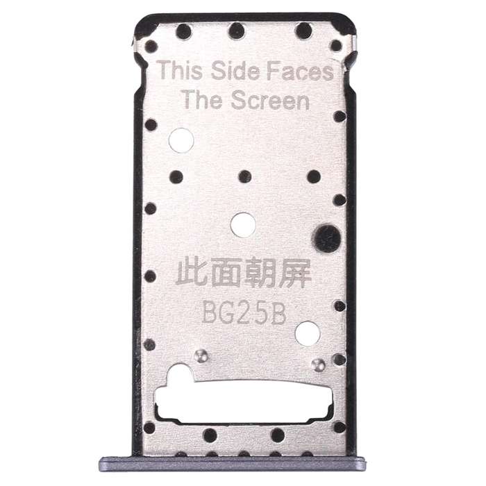 For Huawei Enjoy 7 Plus / Y7 Prime SIM Card Tray & SIM / Micro SD Card Tray(Grey)