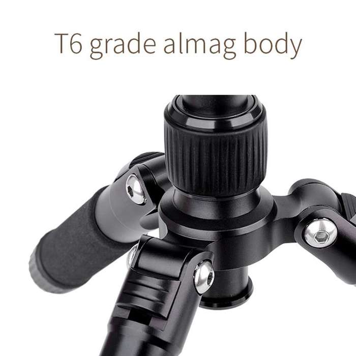 Xiletu FM5S-MINI 5-Section Folding Legs Mini Desktop Tripod Mount(Titanium)