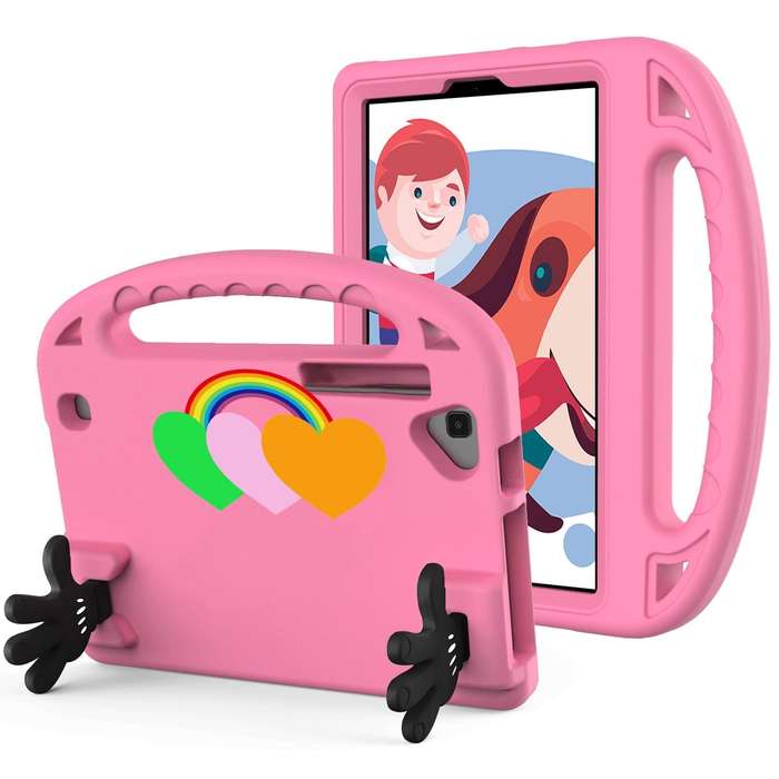 For Walmart Onn 8 inch Love Small Palm Holder EVA Tablet Case(Pink)