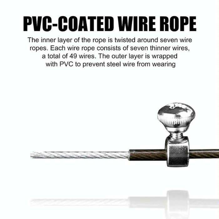 Steel Wire Skipping Skip Adjustable Fitness Jump RopeLength: 3m(Red)