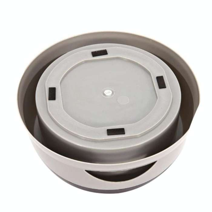 Pet Non-wet Mouth Splash-proof Drinking Fountain Dog Anti-overflow Car Bowl(Grandma Ash)