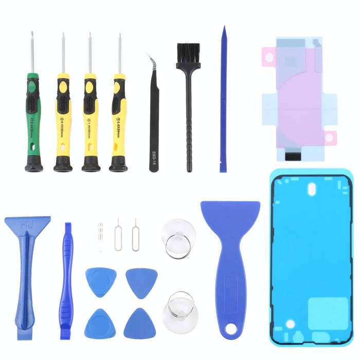 JIAFA JF-8182 21 in 1 Battery Adhesive + LCD Frame Waterproof Adhesive + Repair Tool Set For iPho...