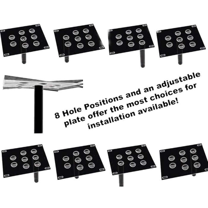 Car Front Bumper Tow Hook License Plate Mounting Bracket Holder for Toyota Yaris