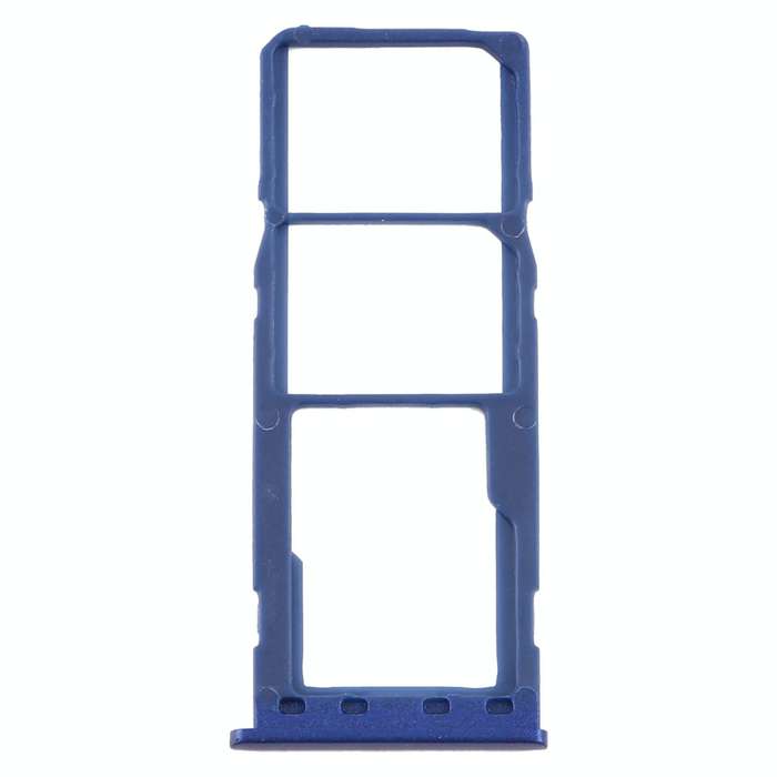 For Samsung Galaxy M10 SM-M105 SIM Card Tray + SIM Card Tray + Micro SD Card Tray (Blue)