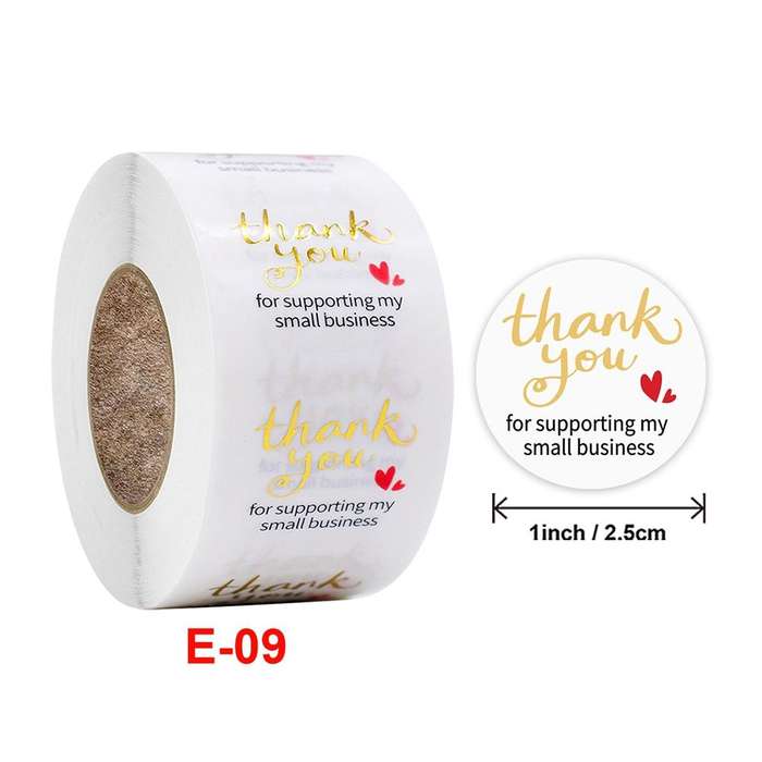 3 PCS Transparent Gilding Thank You Baking Sticker Envelope Sealing Sticker Gift Decoration Label...