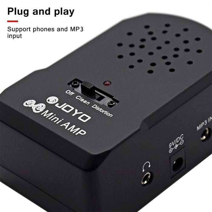 JOYO JA-01 2W Large Volume Guitar Amplifier Mini Portable Electric Guitar Bass Speakers with Dist...