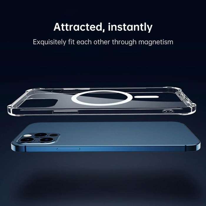 For Huawei P40 Pro Magsafe Case Clear Four-corner Airbag Shockproof PC + TPU Case with Magnetic(T...