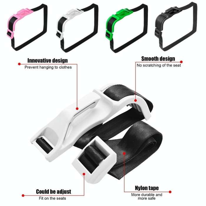 Pregnant Car Seat Belt Anti Stranglehold Belly Protection Fetal Regulator(Black)