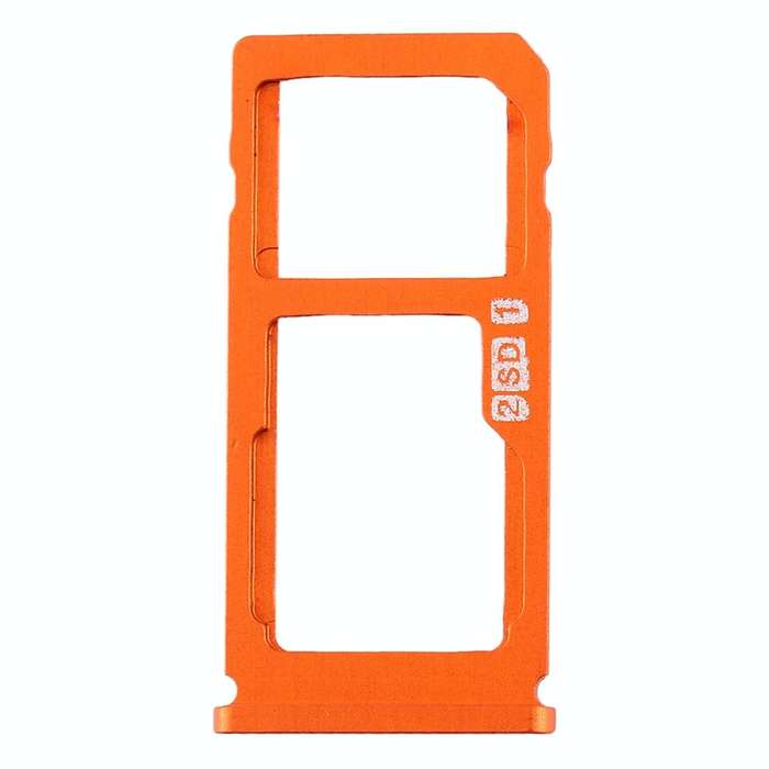 SIM Card Tray + SIM Card Tray / Micro SD Card Tray for Nokia 8 / N8 TA-1012 TA-1004 TA-1052 (Orange)