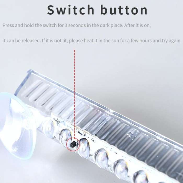 Wiring Free Rear Window Solar LED Sensor Car Warning Light(Color)