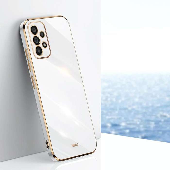 For Samsung Galaxy A53 5G XINLI Straight Edge 6D Electroplate TPU Phone Case(White)