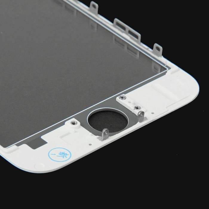 2 in 1 for iPhone 6 (Front Screen Outer Glass Lens + Frame)(White)