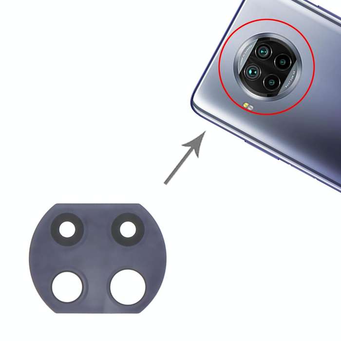 10 PCS Back Camera Lens for Xiaomi Mi 10i M2007J17I