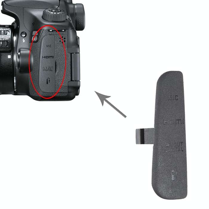For Canon EOS 60D OEM USB Cover Cap